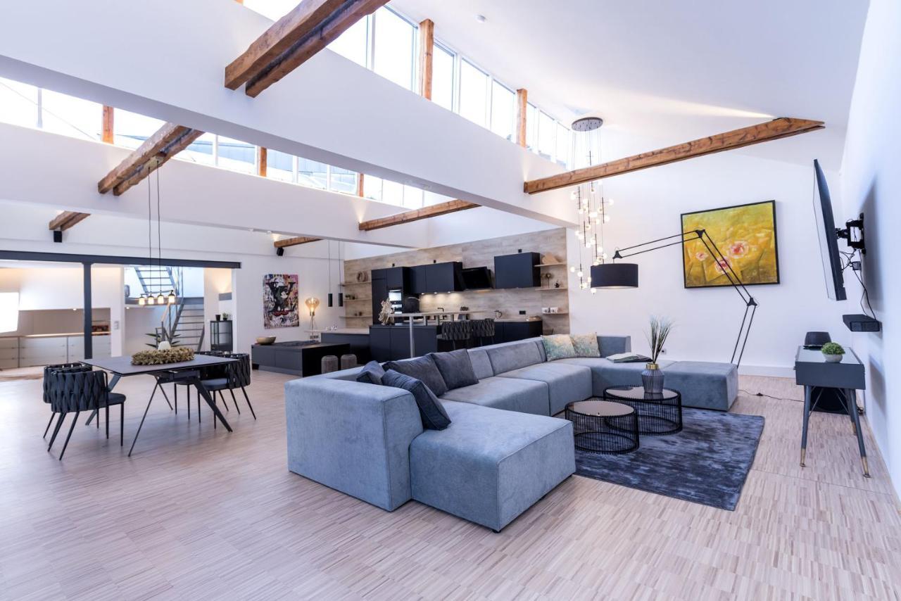 Luxus Wellness Loft - 245Qm - Designwohnen Im Zentrum Gütersloh Exteriör bild