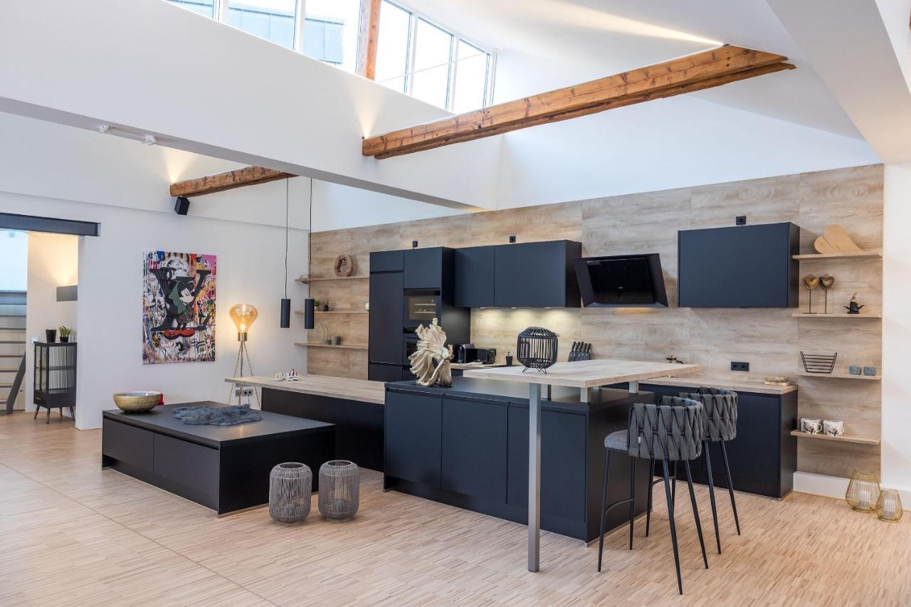 Luxus Wellness Loft - 245Qm - Designwohnen Im Zentrum Gütersloh Exteriör bild